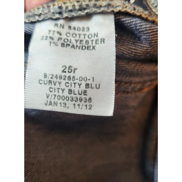 Gap Curvy Flare Womens Low Rise Stretch Blue Jeans Size 25/0r - Picture 11 of 11